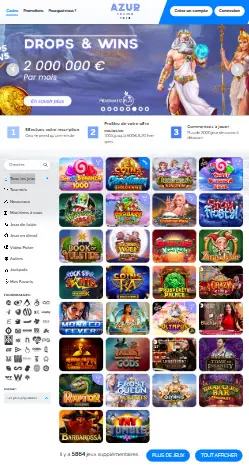 l'application et interface FATBOSS CASINO